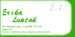 erika luptak business card