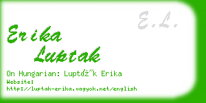 erika luptak business card